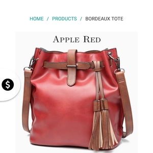 New MDBM.Uk purse, red vegan leather